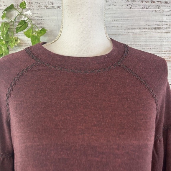 Max Studio Dress size Extra Small Burgundy Stretch Jersey Knit Pockets Casual - Picture 5 of 16